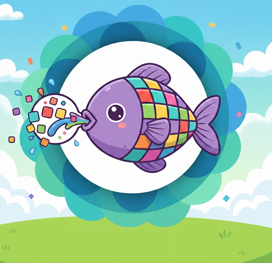 Rybička stratila farbu